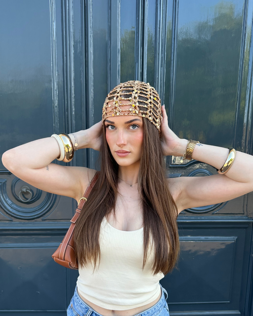 Bonnet Anouck marron