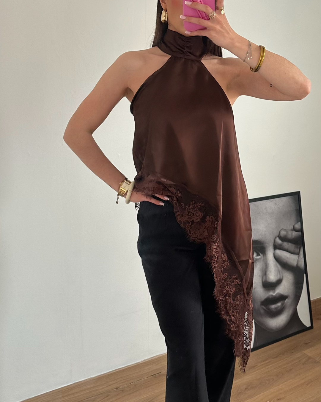 Haut Maude marron