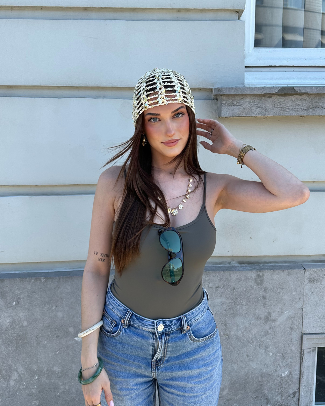 Bonnet Anouck beige