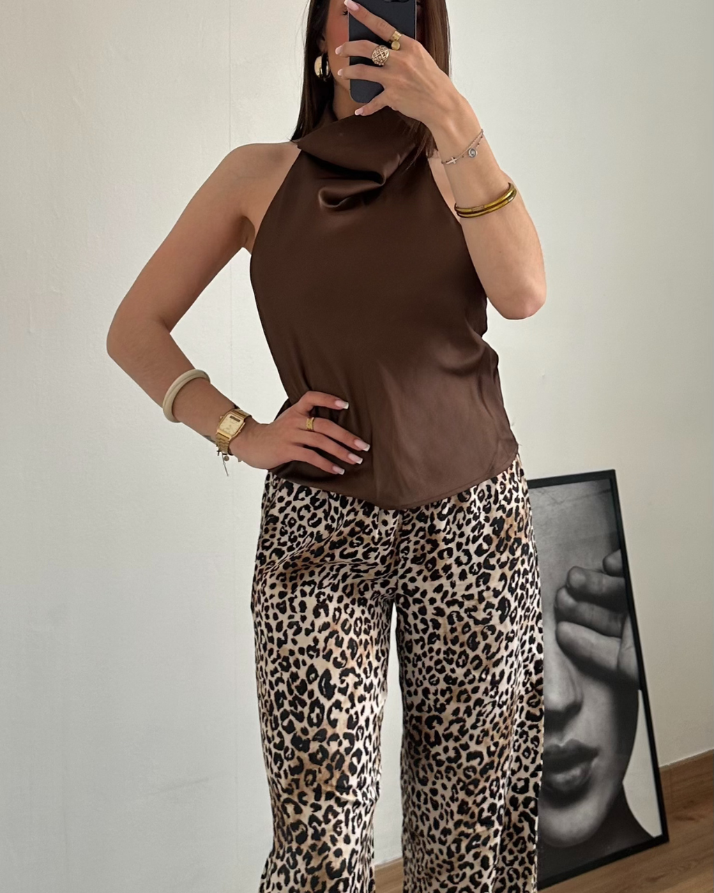 Haut Stella marron